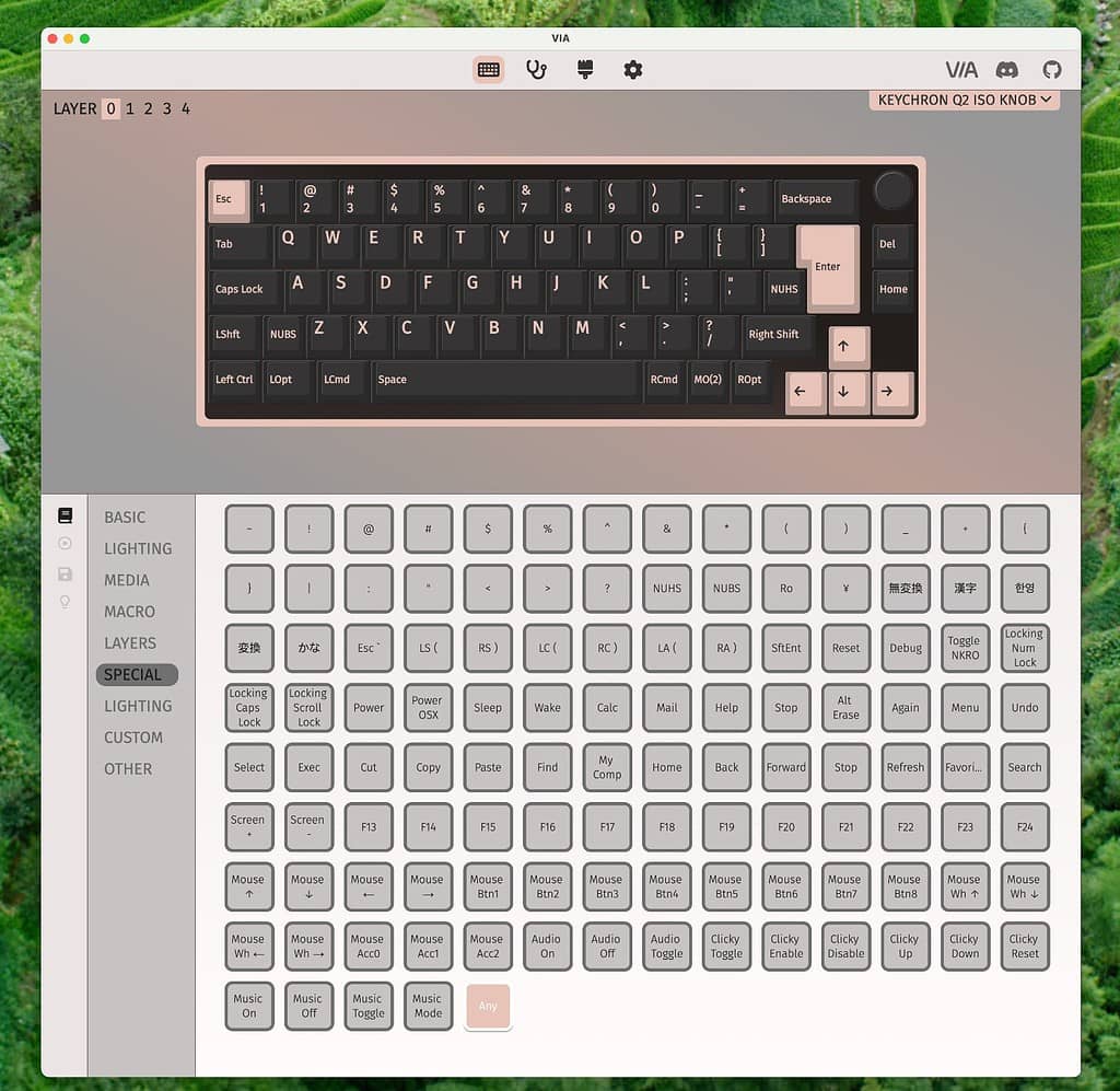 Configuración y Software en teclados mecánicos: modificando las teclas mediante QMK VIA en un Keychron Q2