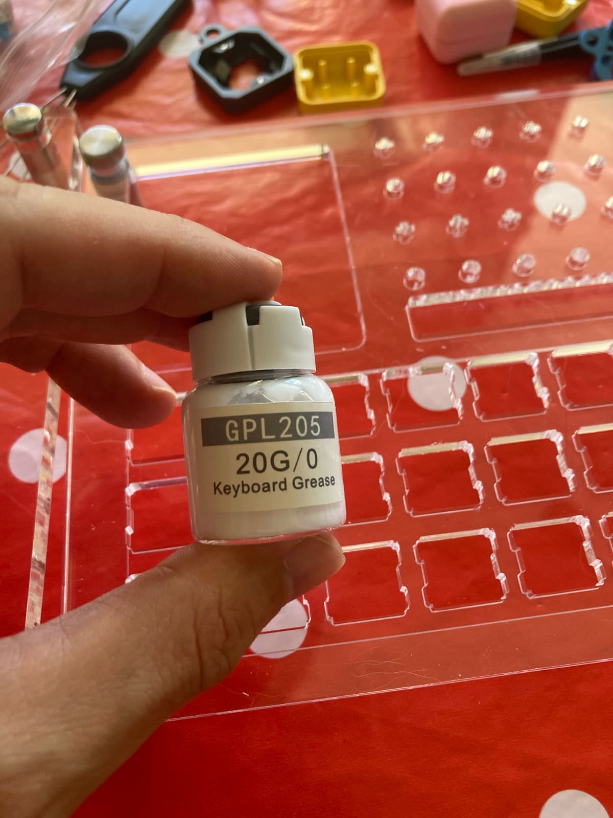 Engrasando los Switches: grasa GPL 205 20G/0 