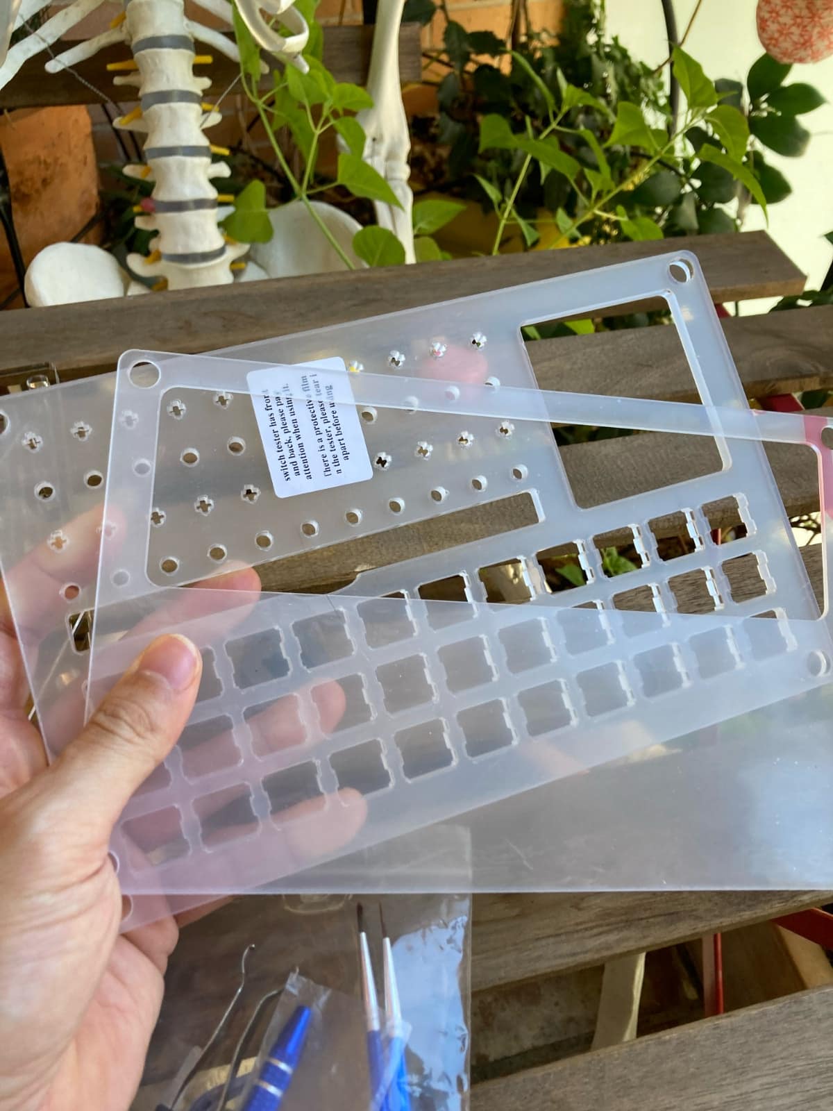 Limpiar teclado mecánico: mesa para lubricar switches sin montar