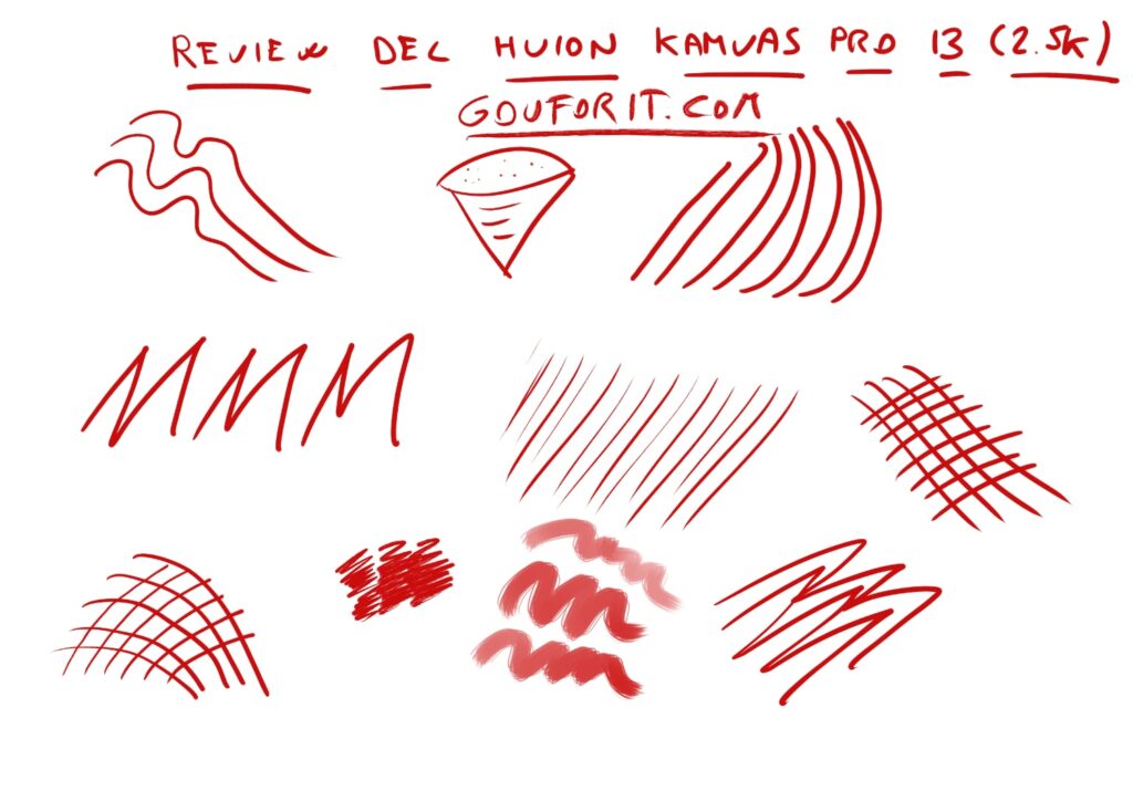 Prueba en Krita de la tableta gráfica Huion Kamvas Pro 13 (2.5K)