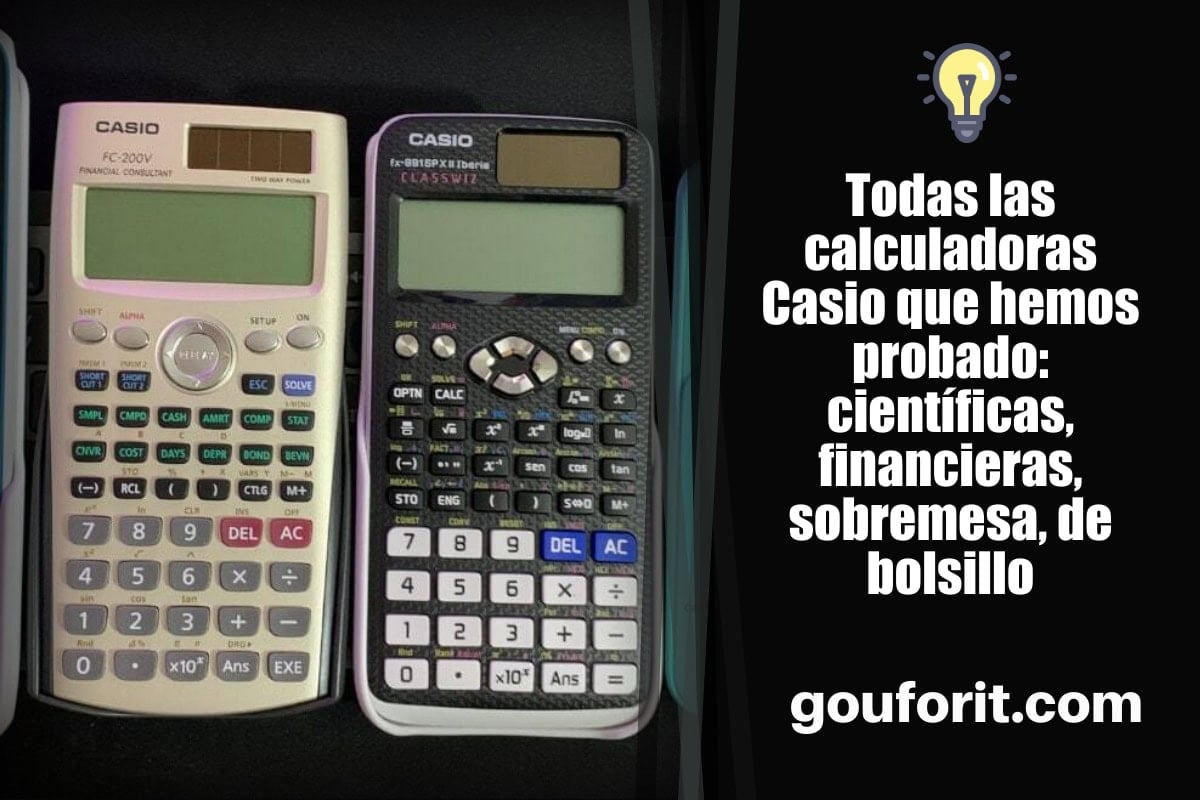 Todas las calculadoras Casio que hemos probado: científicas, financieras, sobremesa, de bolsillo