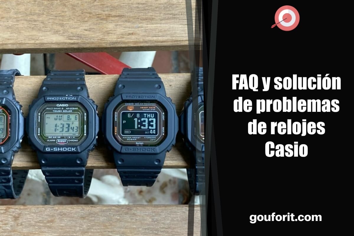 FAQ y solución de problemas de relojes Casio