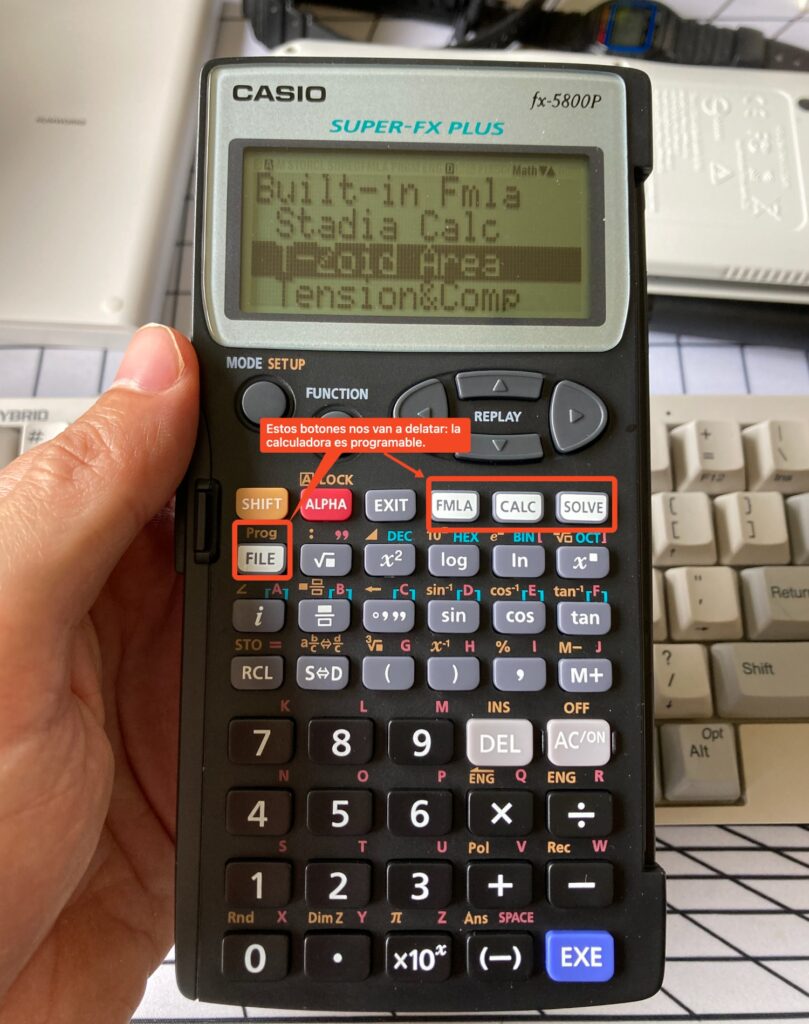 Casio fx5800P: calculadora programable