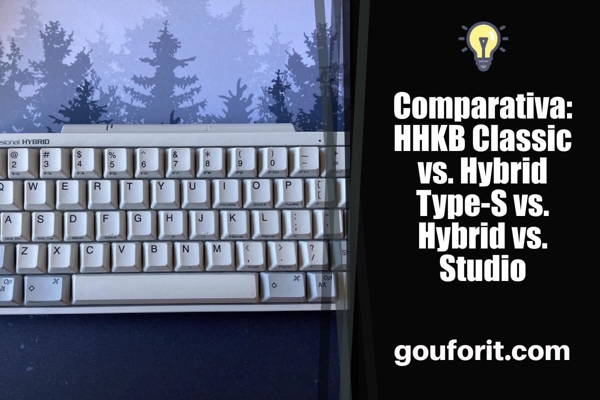 Comparativa: HHKB Classic vs. Hybrid Type-S vs. Hybrid vs. Studio