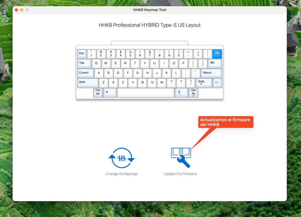 Teclado HHKB: Happy Hacking Keyboard Keymap Tool - Actualizr el firmware