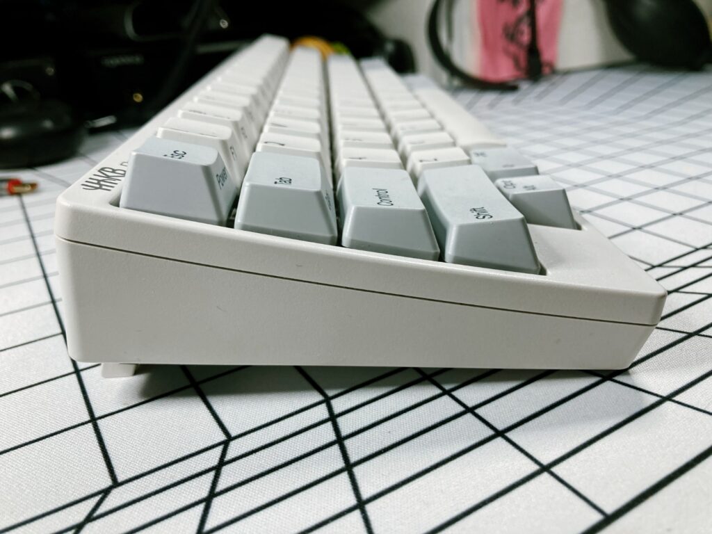 Diseño del teclado HHKB: vista lateral