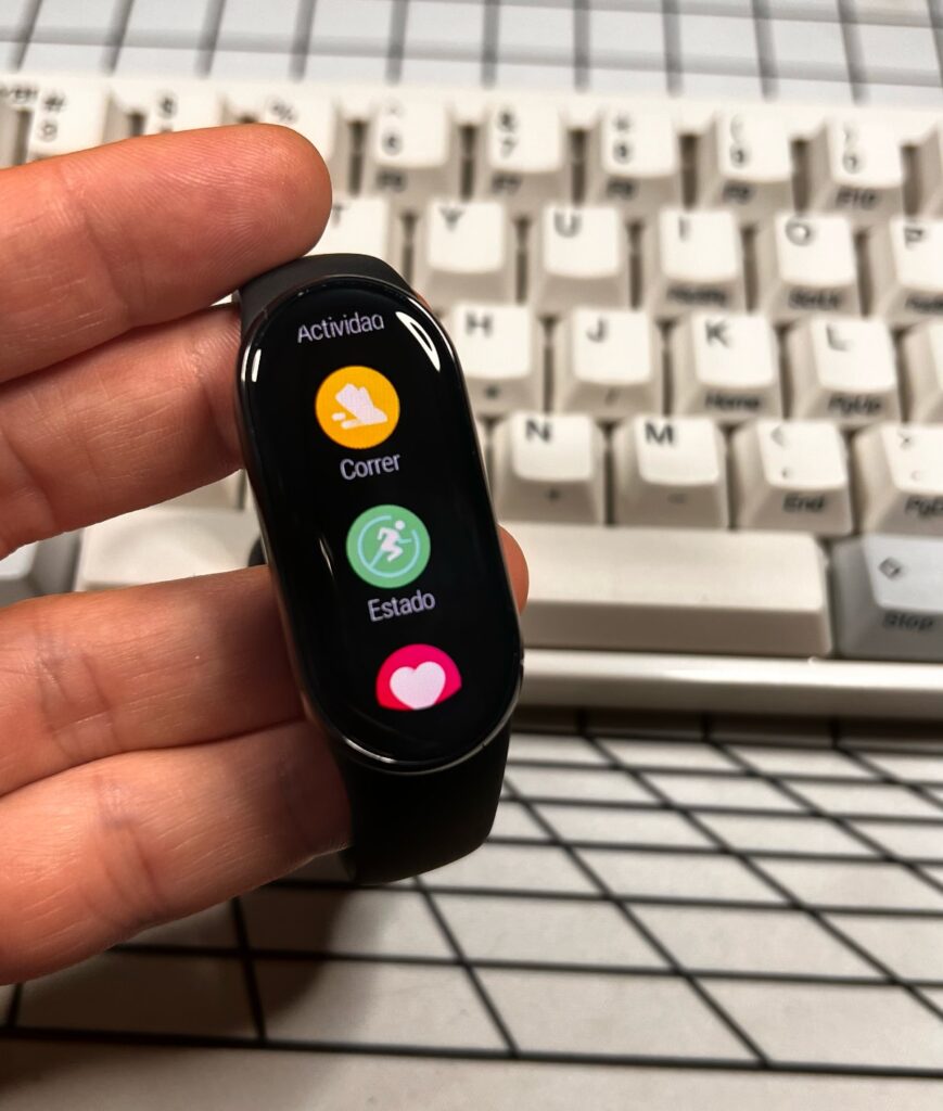 Xiaomi Mi Smart Band 8: pantallas de la pulsera fitness - carrera