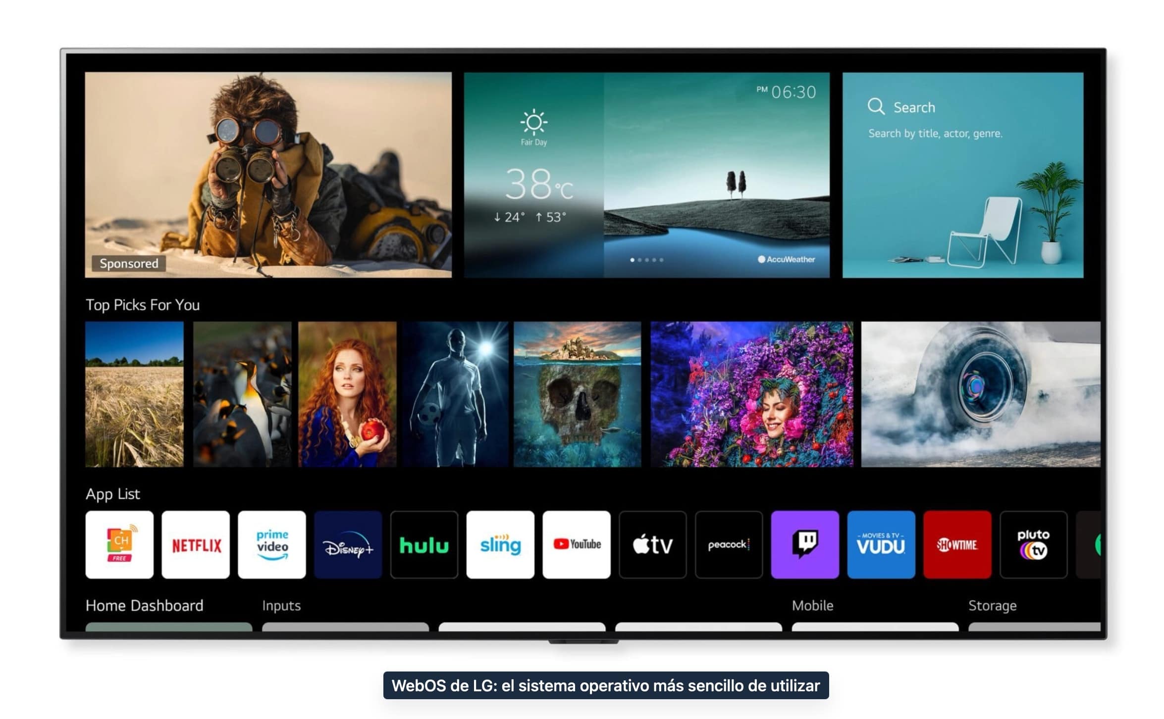 LG Smart TVs: webOS en su última versión hasta la fecha. 