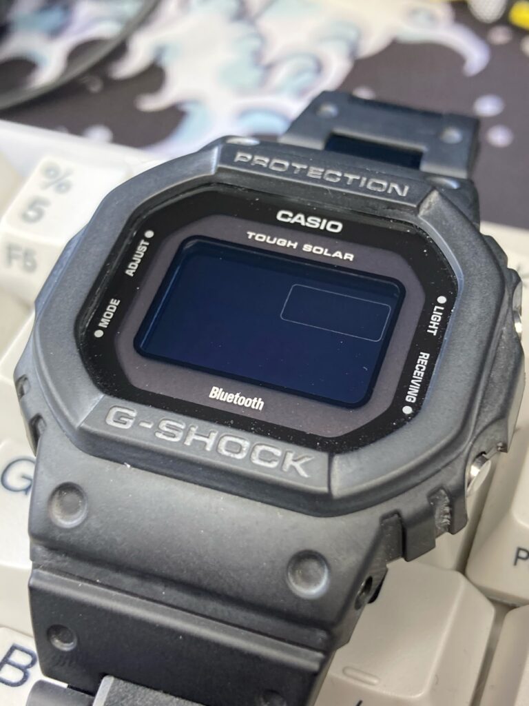 Casio G-Shock GW-B5600 con la app Casio Watches: totalmente descargado y sin bateria