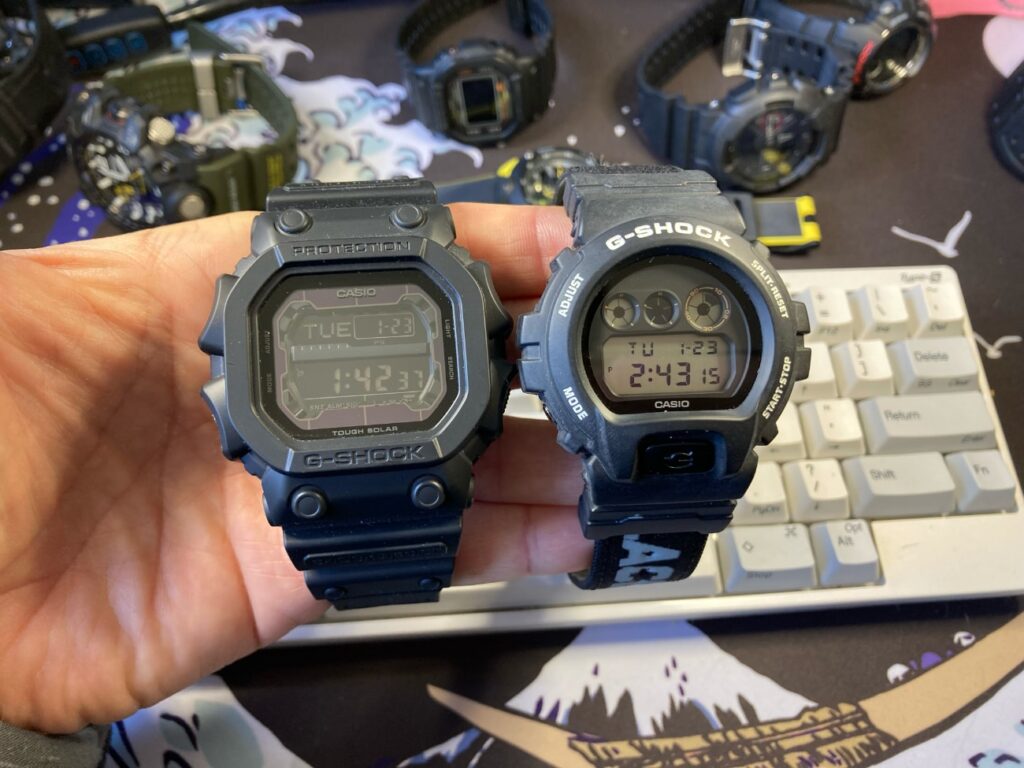 Casio G-Shock GX-56BB-1ER y Casio G-Shock DW-6900: dos relojes de estilo militar. 