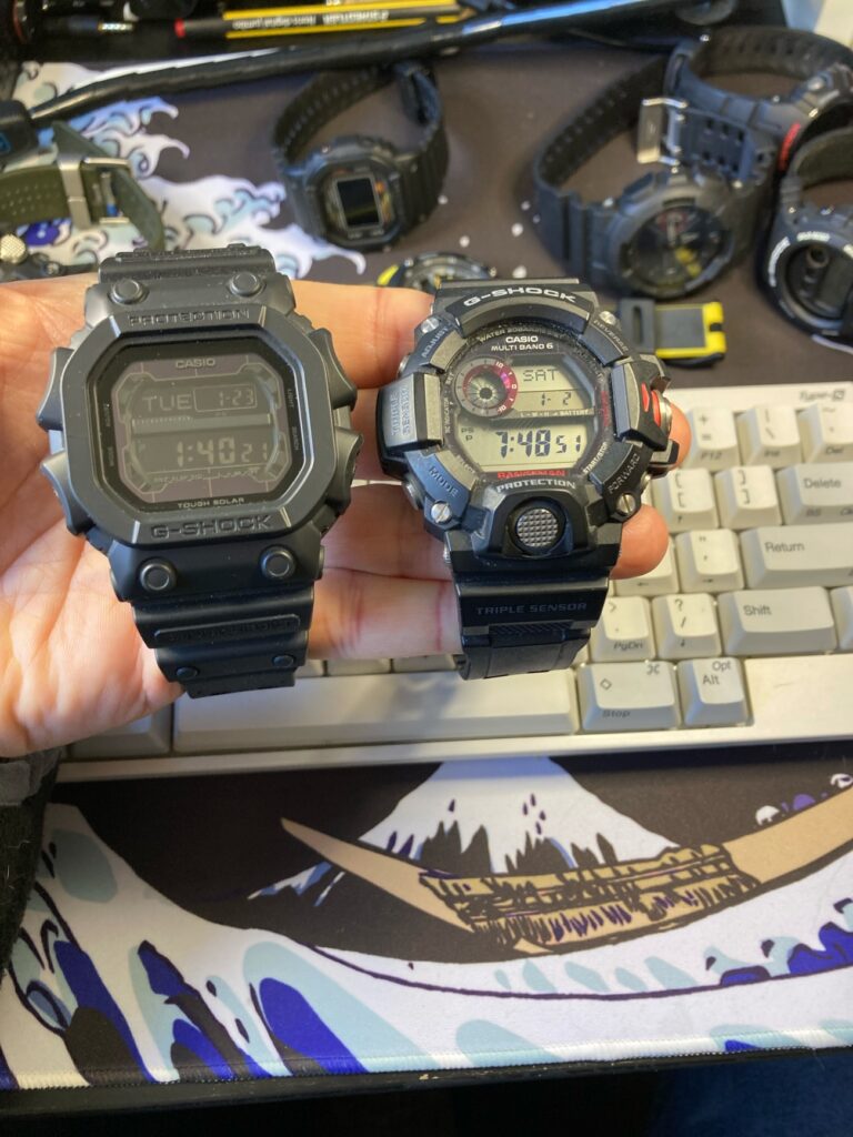 Casio G-Shock GX-56BB-1ER y GW-9400 Rangeman. Dos relojes enormes. 