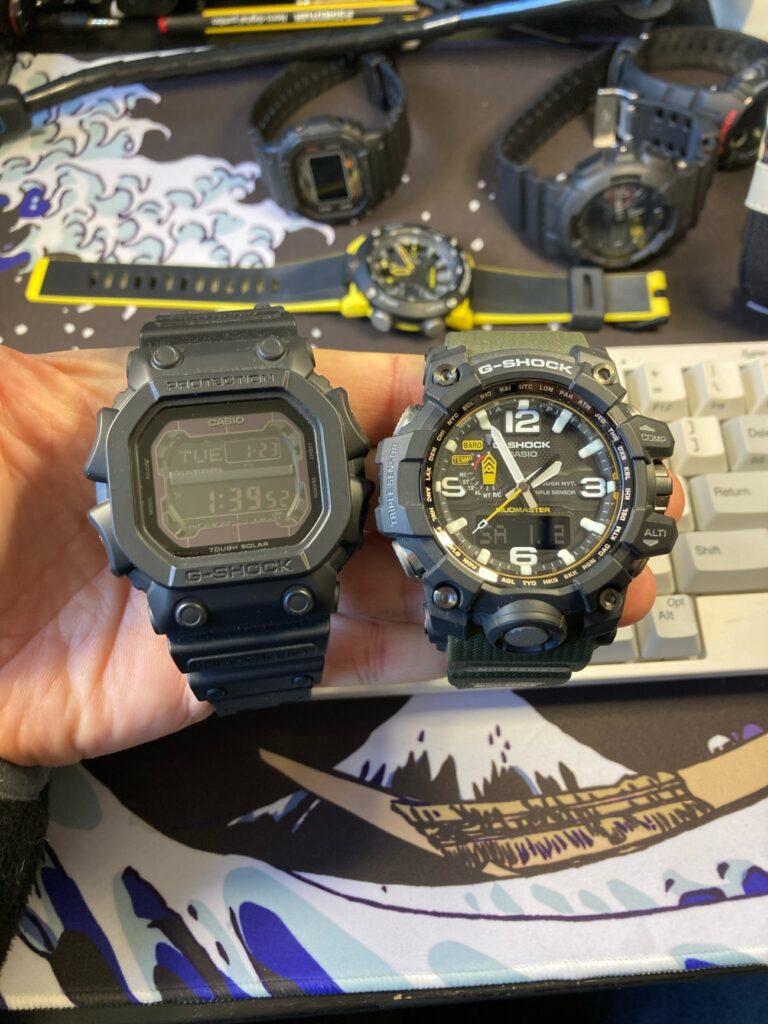 Casio G-Shock GX-56BB-1ER y Casio G-Shock GWG-1000 Mudmaster. Dos relojes enormes. 