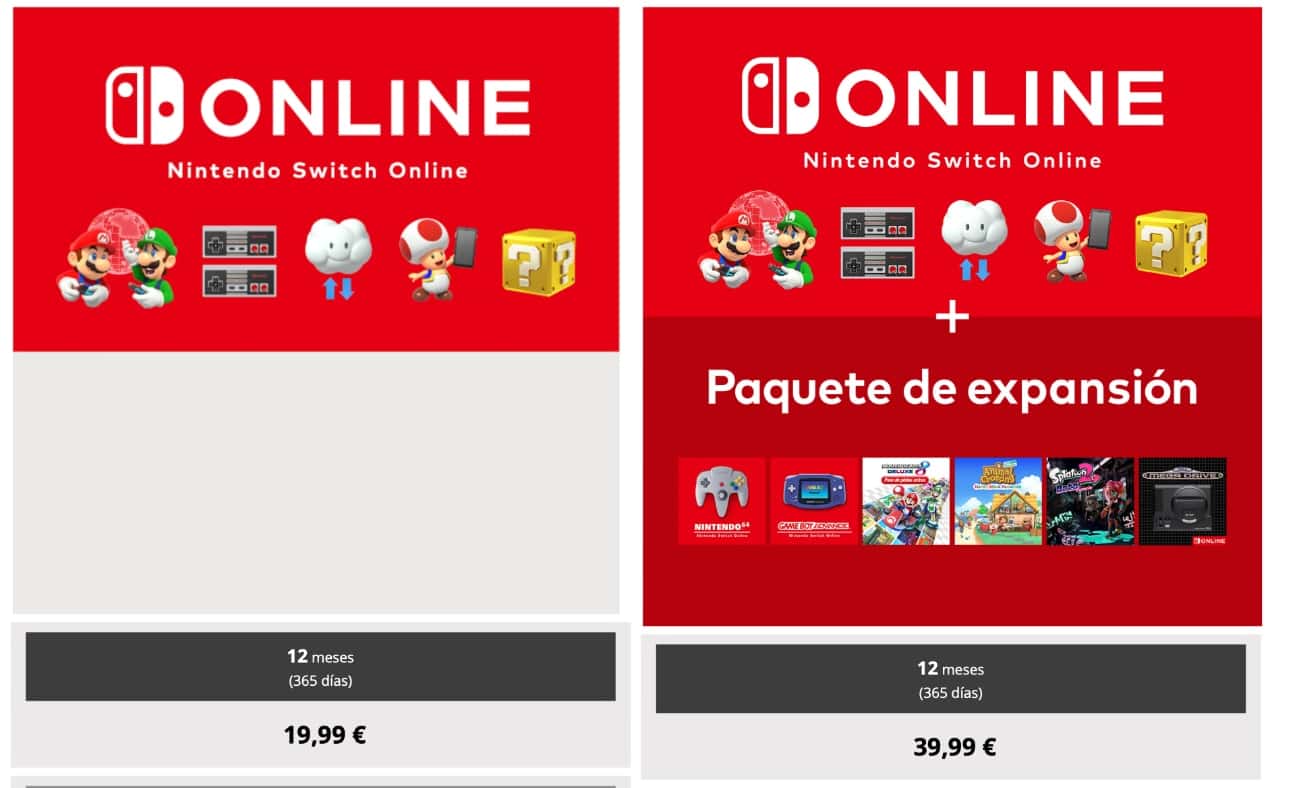 Nintendo Switch Online: precios de la suscripción. 