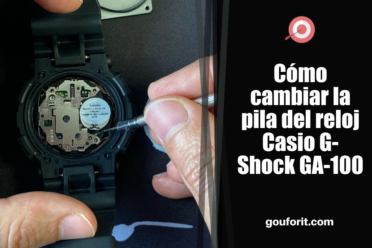 Cómo cambiar la pila del reloj Casio G-Shock GA-100