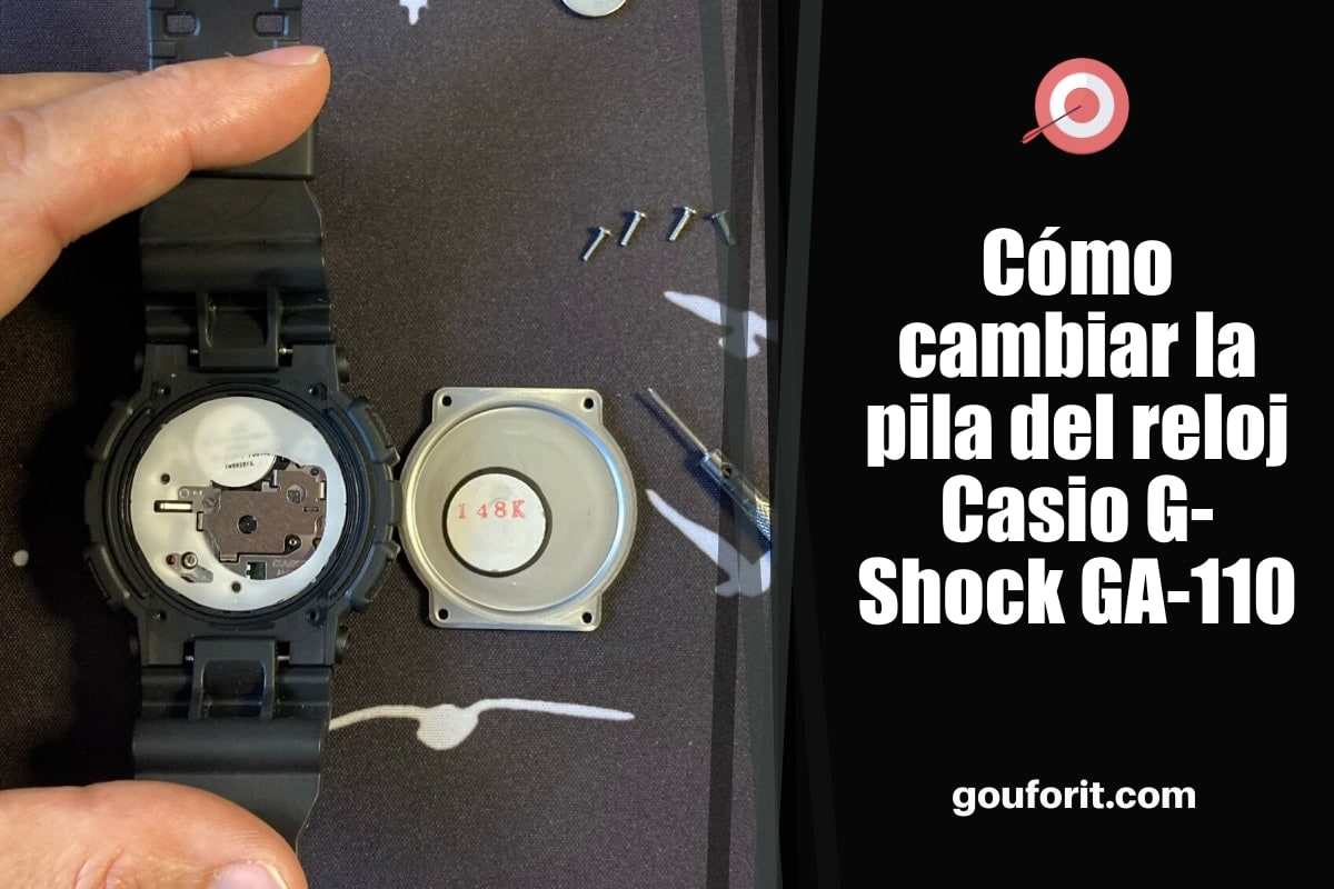 Cómo cambiar la pila del reloj Casio G-Shock GA-110