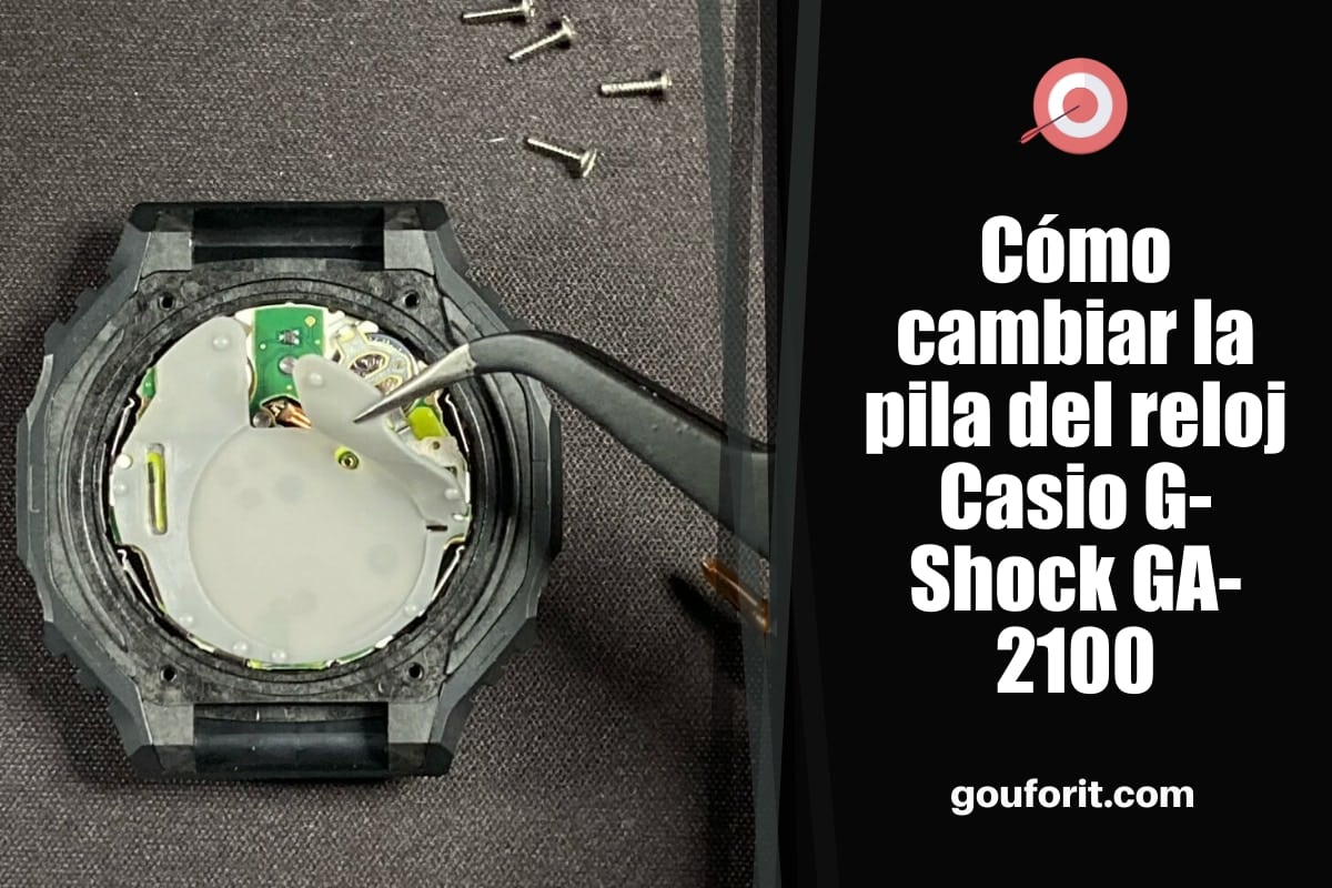 Cómo cambiar la pila del reloj Casio G-Shock GA-2100