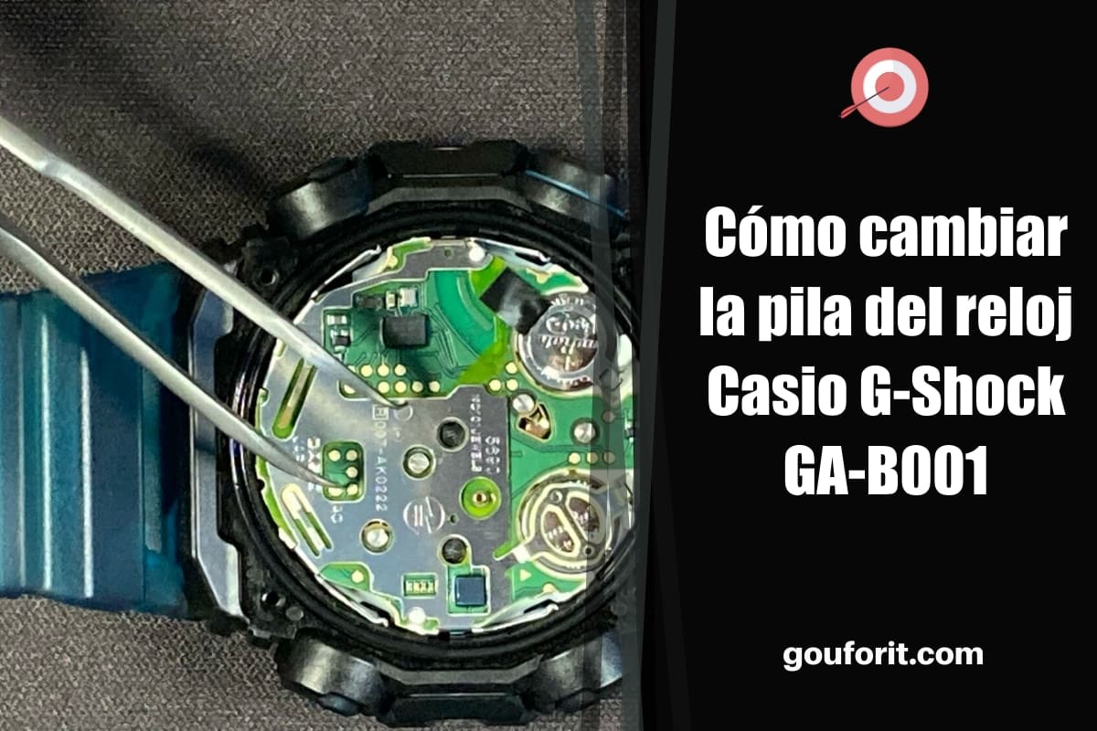 Cómo cambiar la pila del reloj Casio G-Shock GA-B001