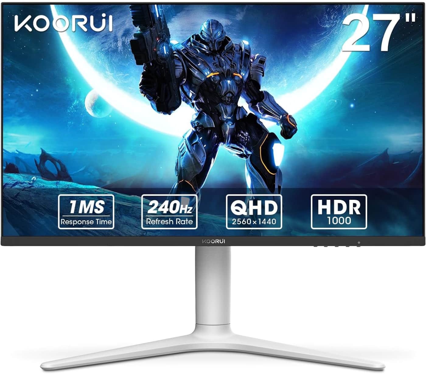 KOORUI gaming Monitor de 27 pulgadas, 2K y 240 Hz