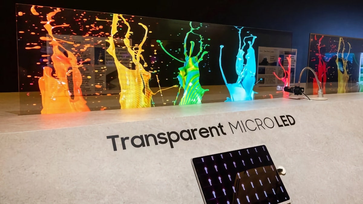Pantalla MICRO LED transparente de Samsung 