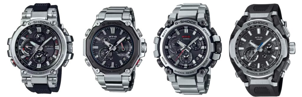 Relojes Casio G-Shock MTG-B1000 vs MTG-B2000 vs MTG-B3000 vs MTG-B4000