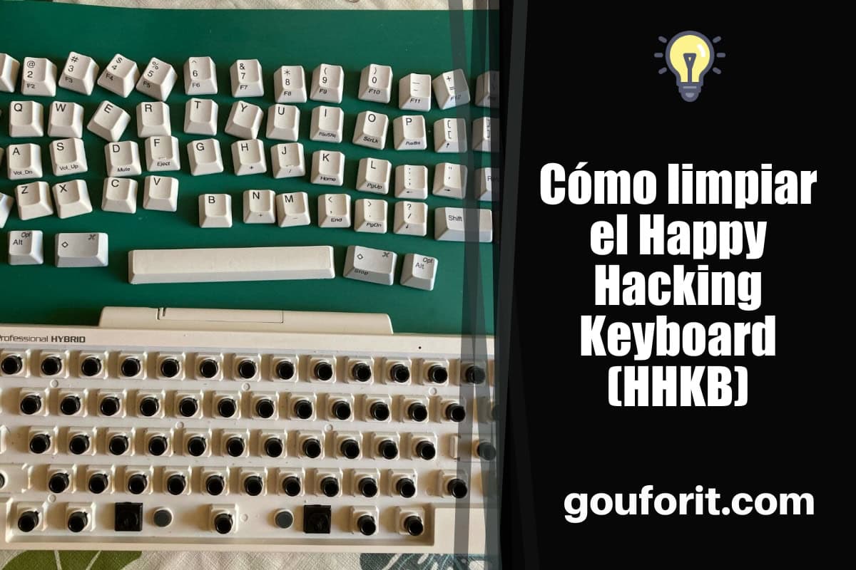 Cómo limpiar el Happy Hacking Keyboard (HHKB)