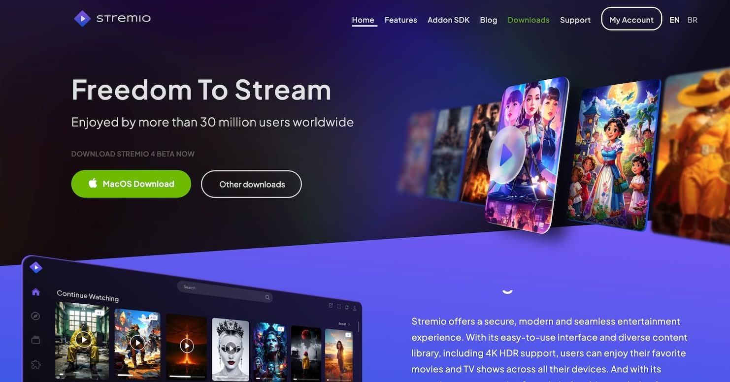 Stremio para streaming en tu TV Box.