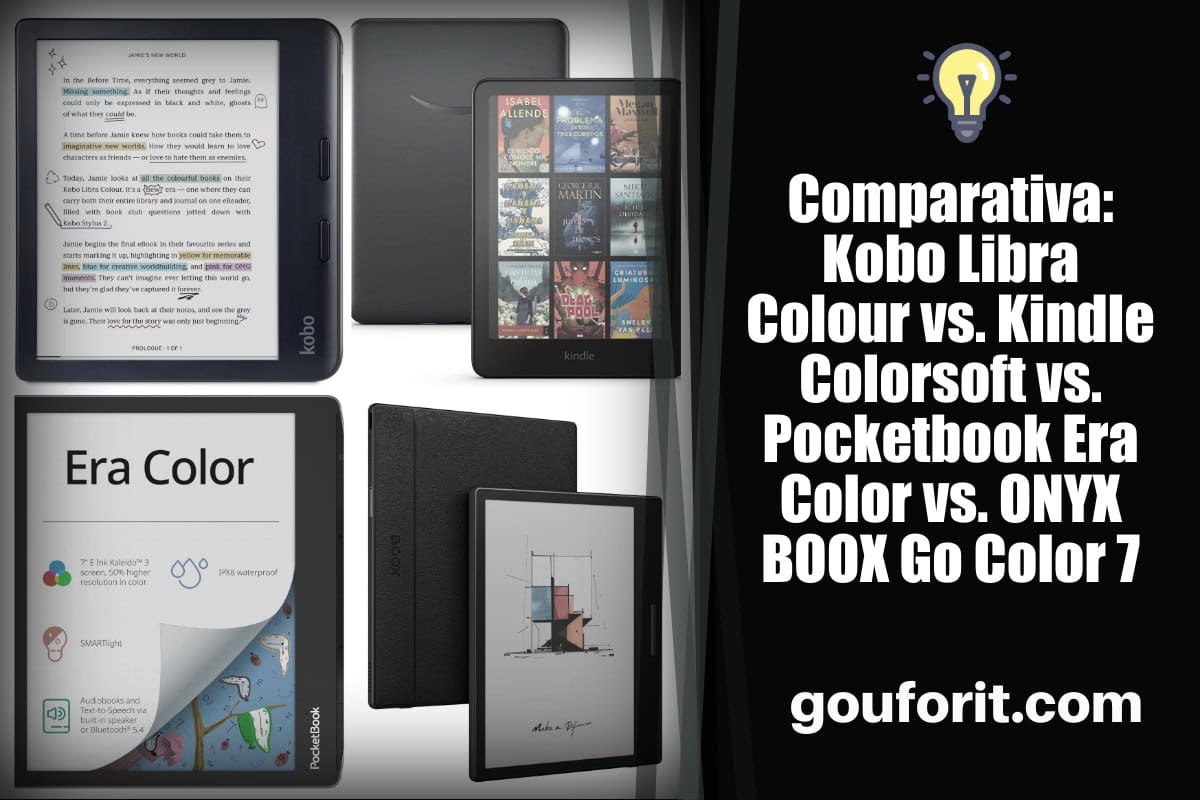 Comparativa: Kobo Libra Colour vs. Kindle Colorsoft vs. Pocketbook Era Color vs. ONYX BOOX Go Color 7