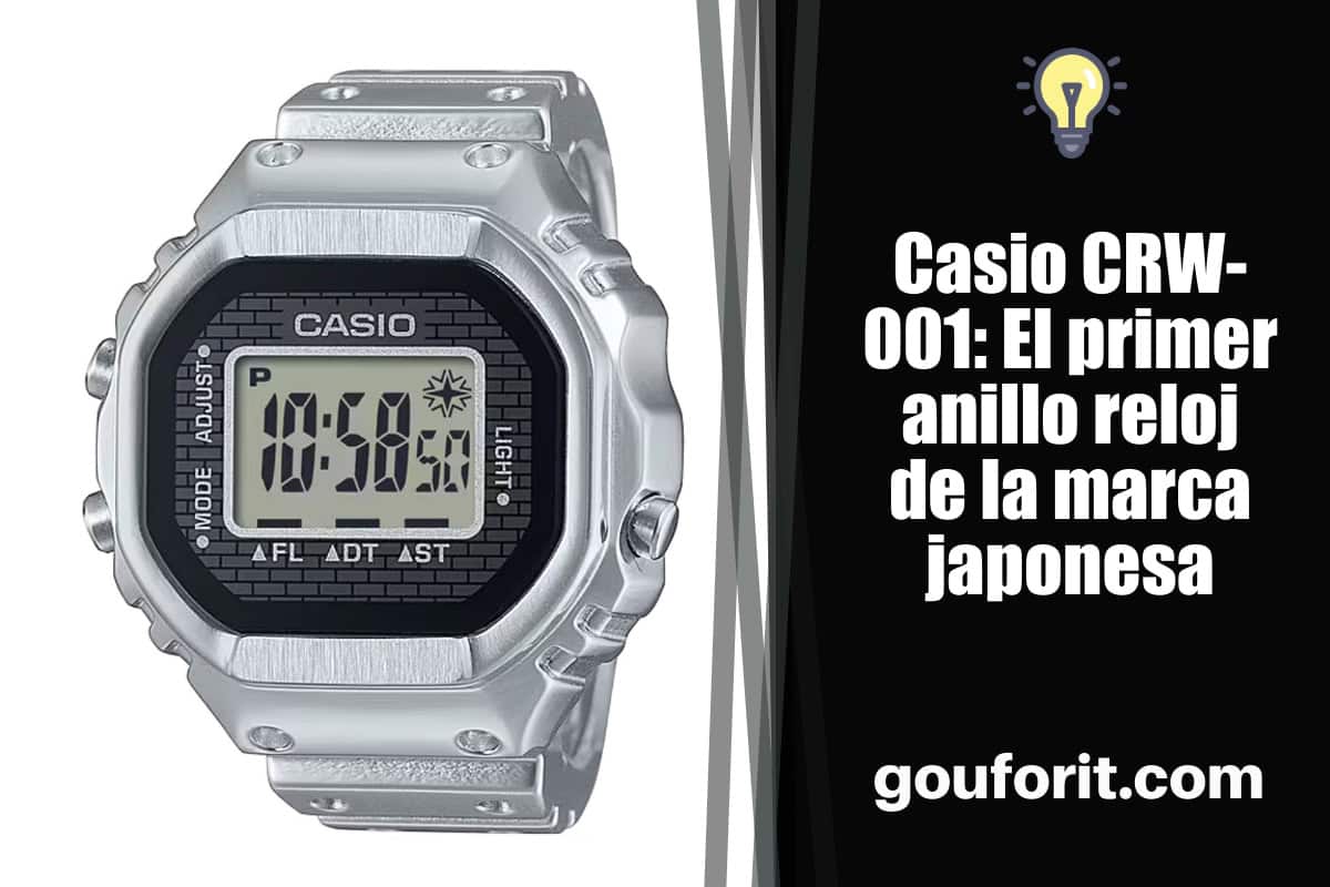 Casio CRW-001: El primer anillo reloj de la marca japonesa