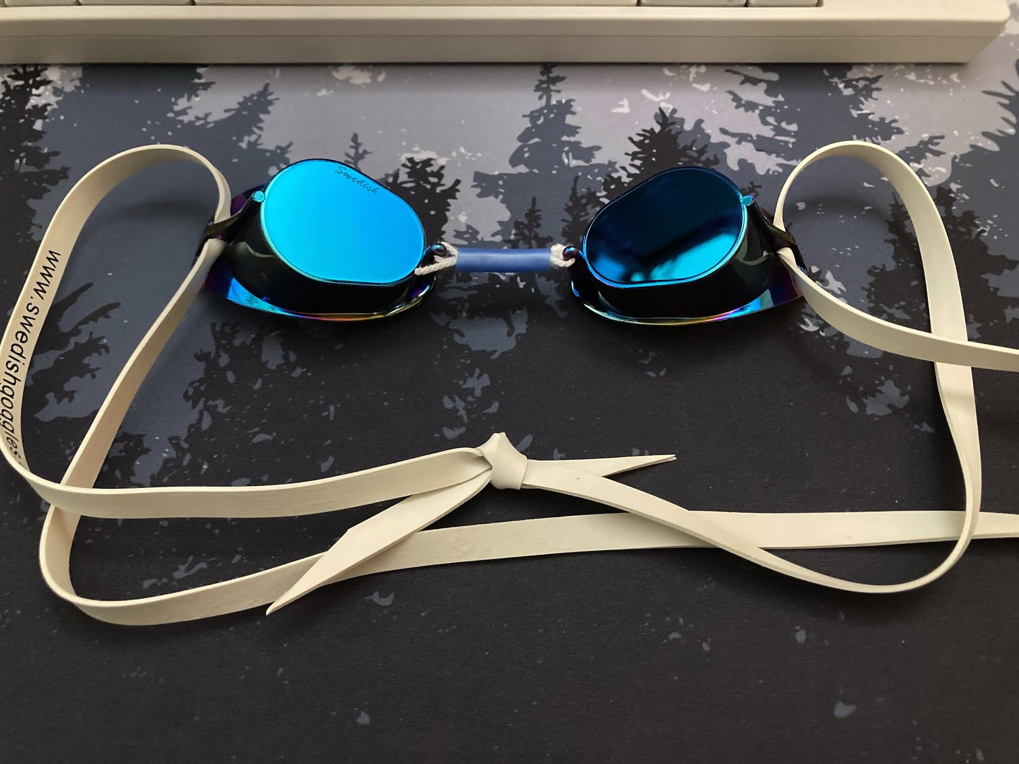Gafas para natación suecas Malmsten Monterbara SW4 para exteriores: totalmente montadas y ajustadas
