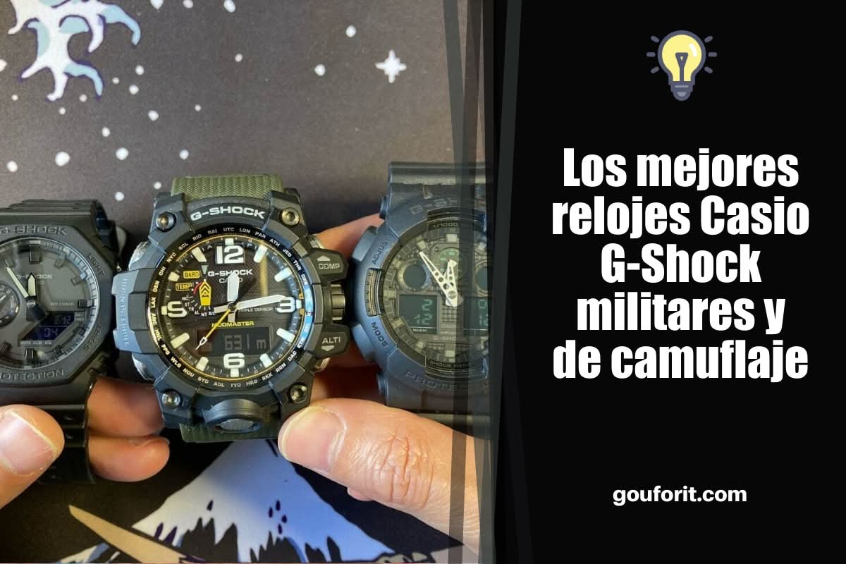 Los mejores relojes Casio G-Shock militares y de camuflaje