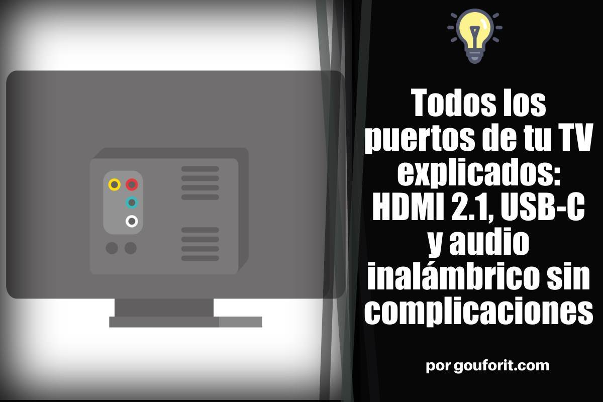 Las conexiones de tu TV: Cuáles son y para qué sirven