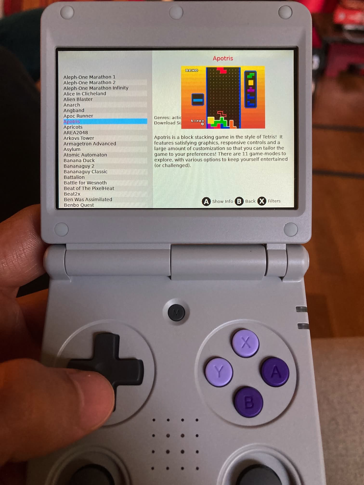 Tools en Rocknix en la ANBERNIC RG 34XXSP: Portmaster y sus videojuegos