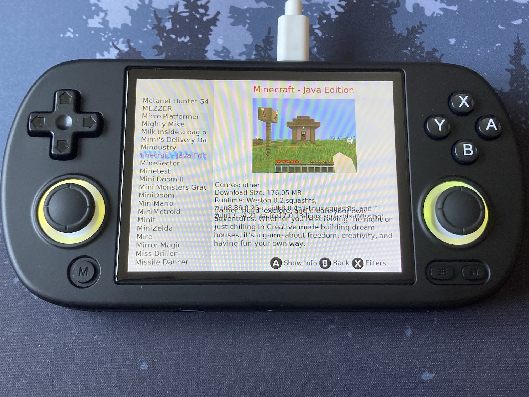 Anbernic RG40XX H: juegos con Portmaster