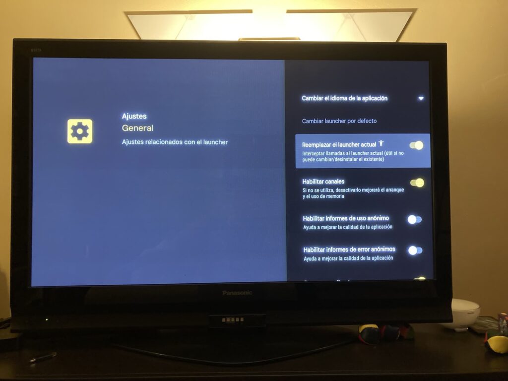 Xiaomi TV Box S y google TV: lanzador de apps Projectivy Launcher configuracion