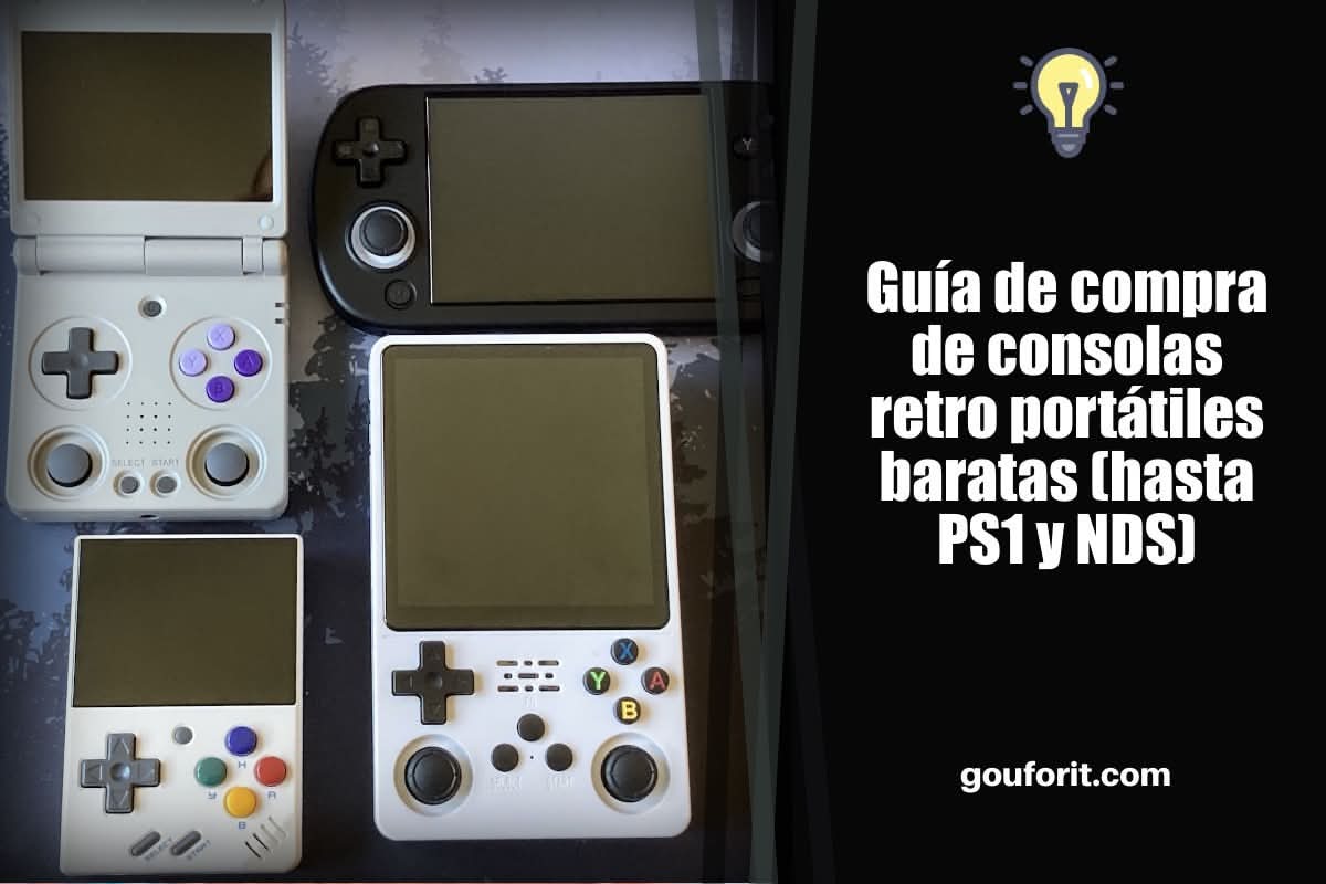 Guía de compra de consolas retro portátiles baratas (hasta PS1 y NDS)