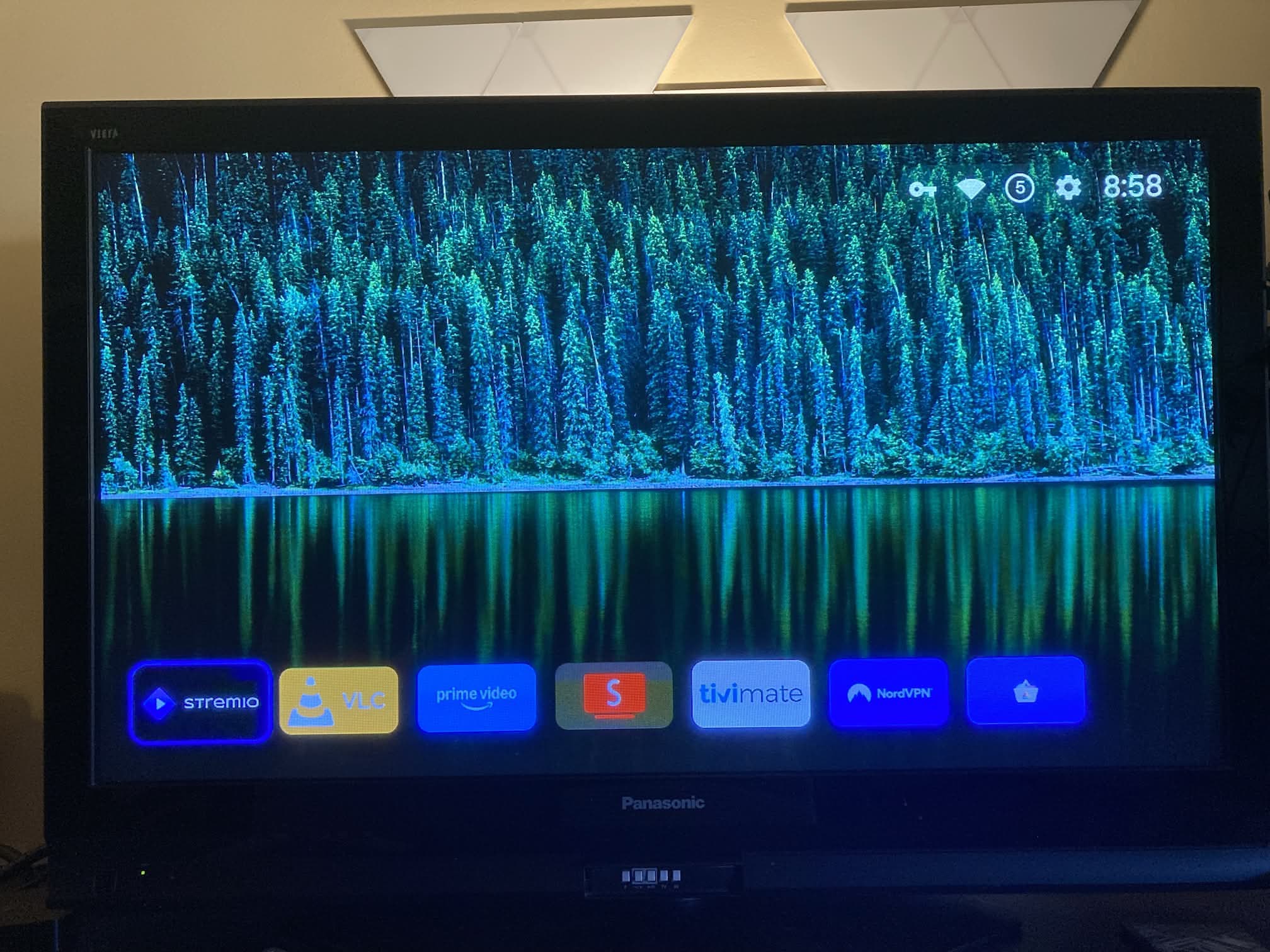 Interfaz configurada de Projectivy Launcher en Google TV