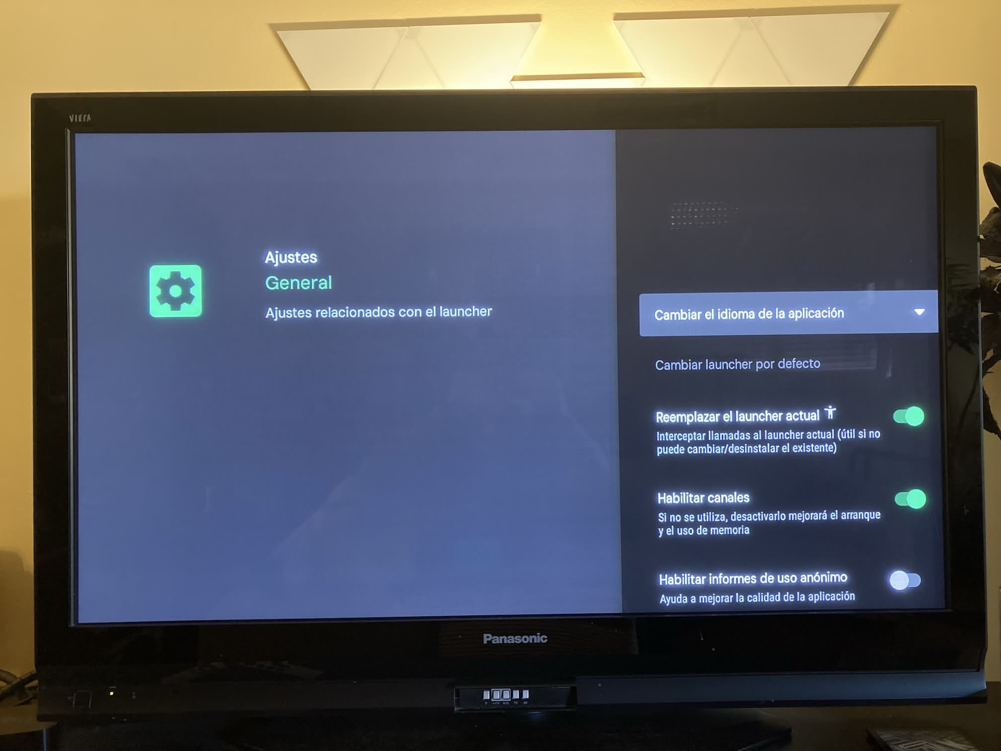 Projectivy Launcher: reemplazar al launcher actual en google TV.