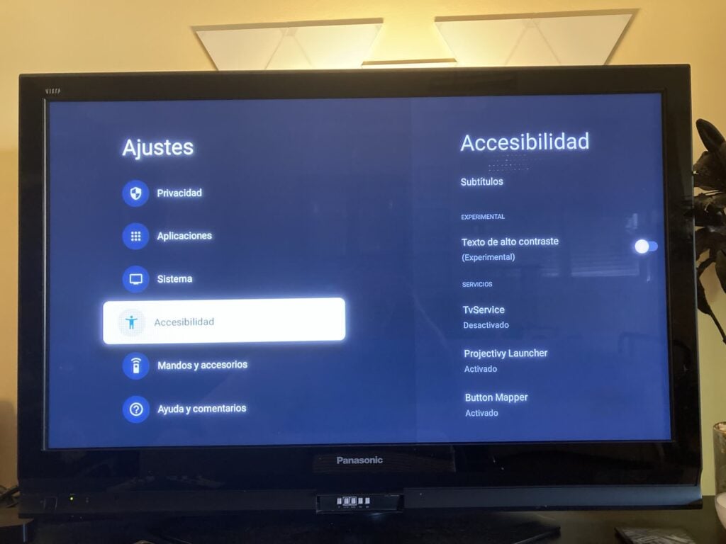 Damos permisos de accesibilidad en Android Tv