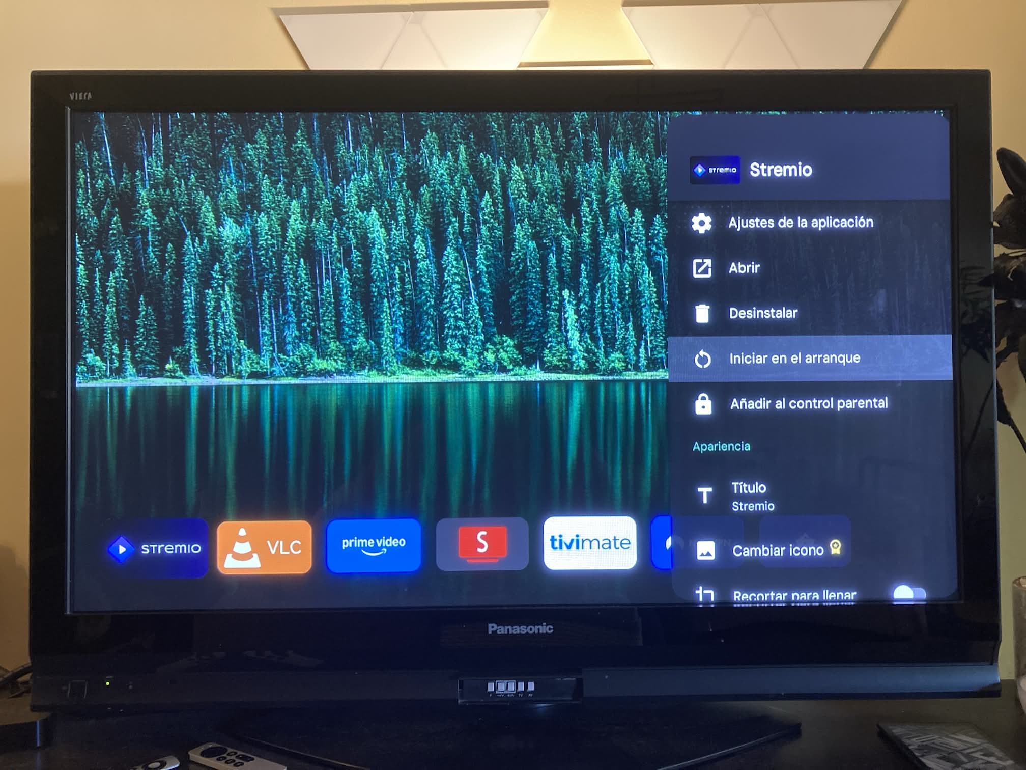 Ajustes de Projectivy Launcher: iniciamos apps al arranque