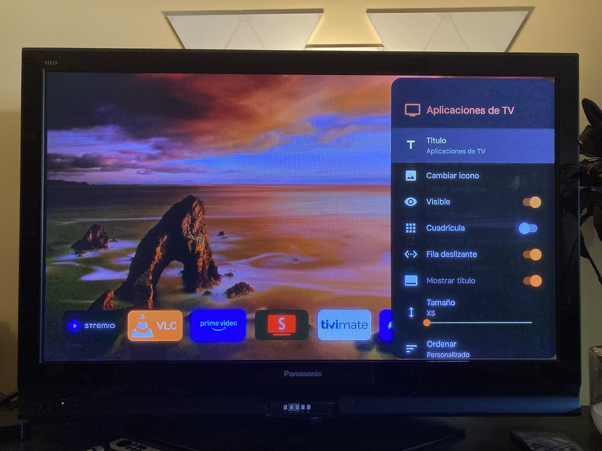 Ajustes de Projectivy Launcher: editamos opciones de Aplicaciones de TV