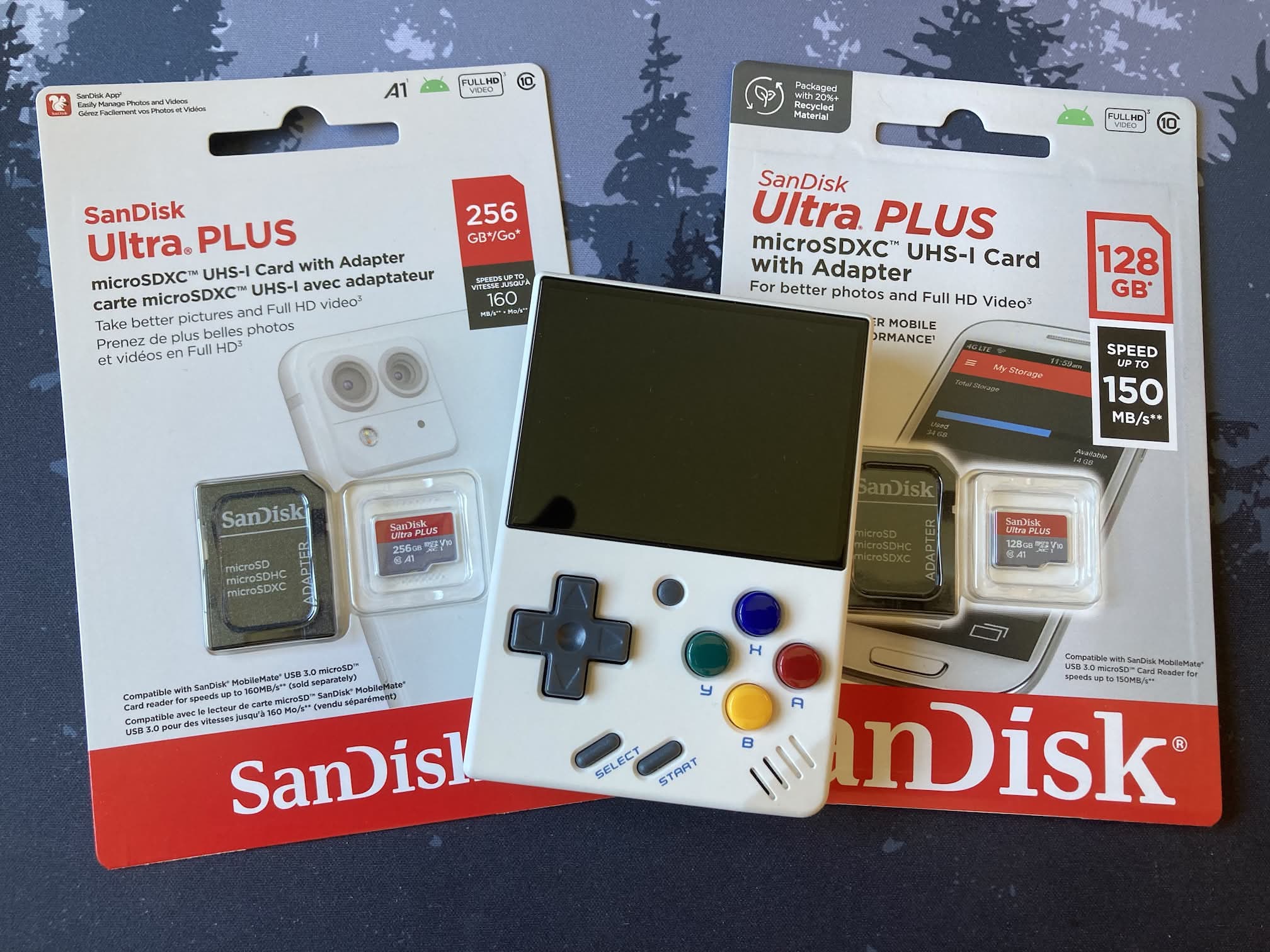 Tarjetas Sandisk Ultra para retroconsolas gaming.