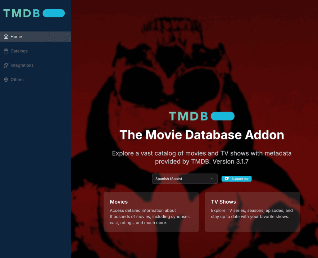 Stremio con addon TMDB