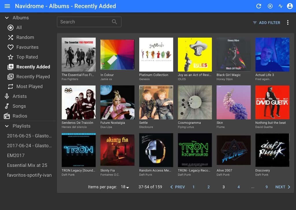 Navidrome musica servidor local