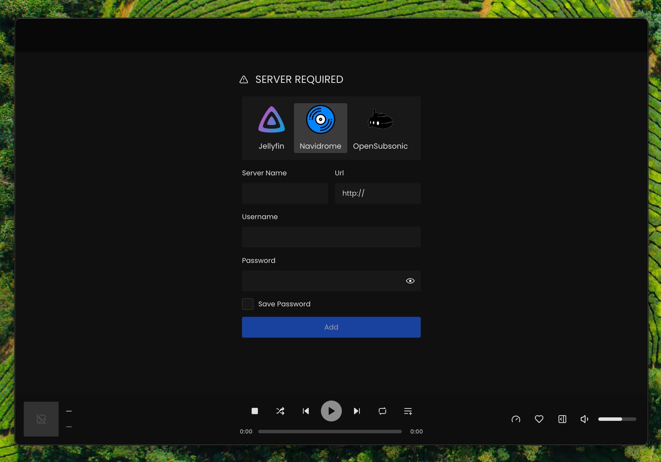 App Feishin, un cliente de Navidrome