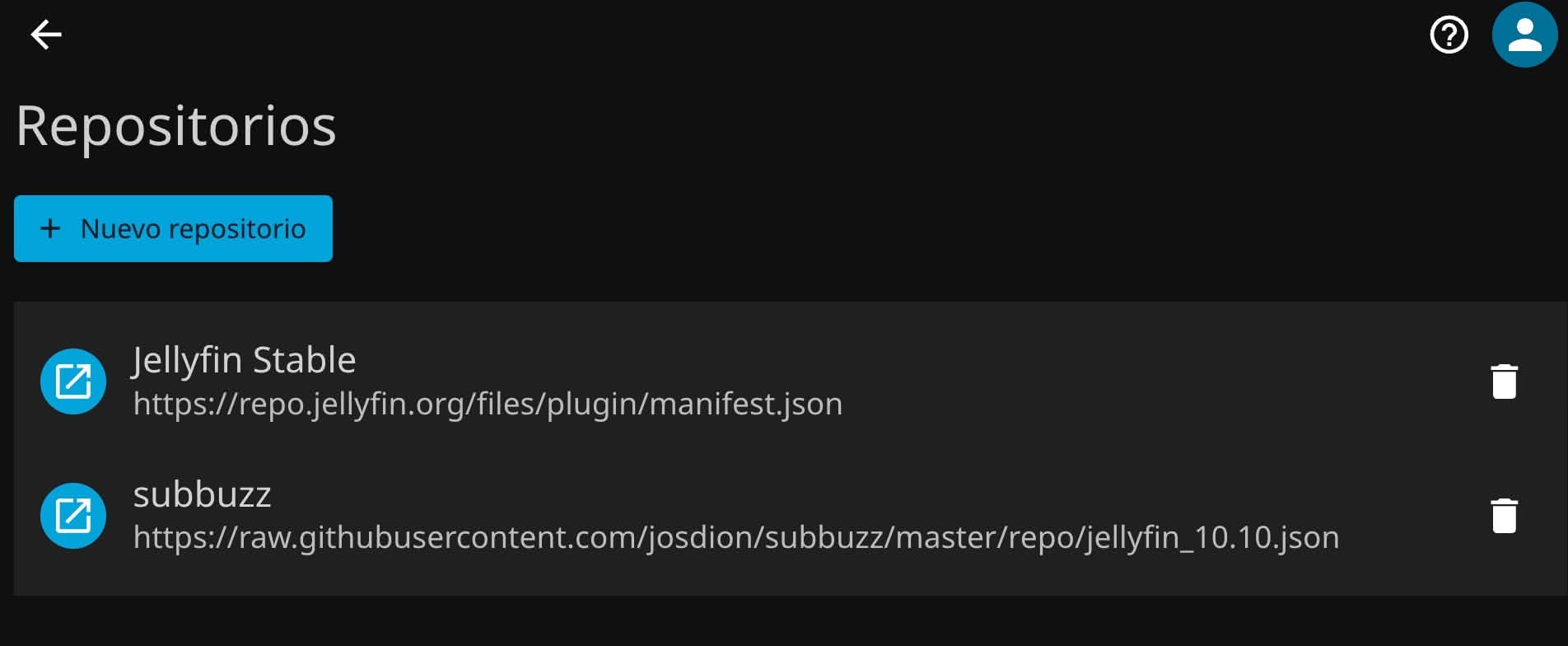 Repositories Jellyfin plugins