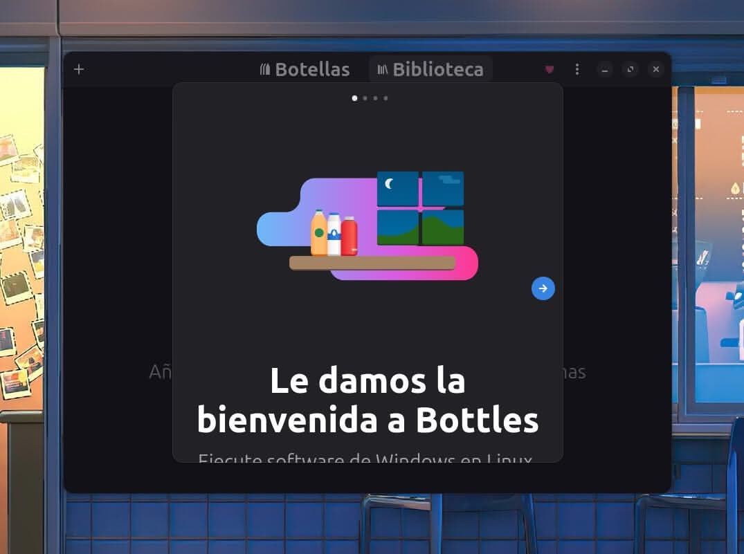 Bottles en Linux mint
