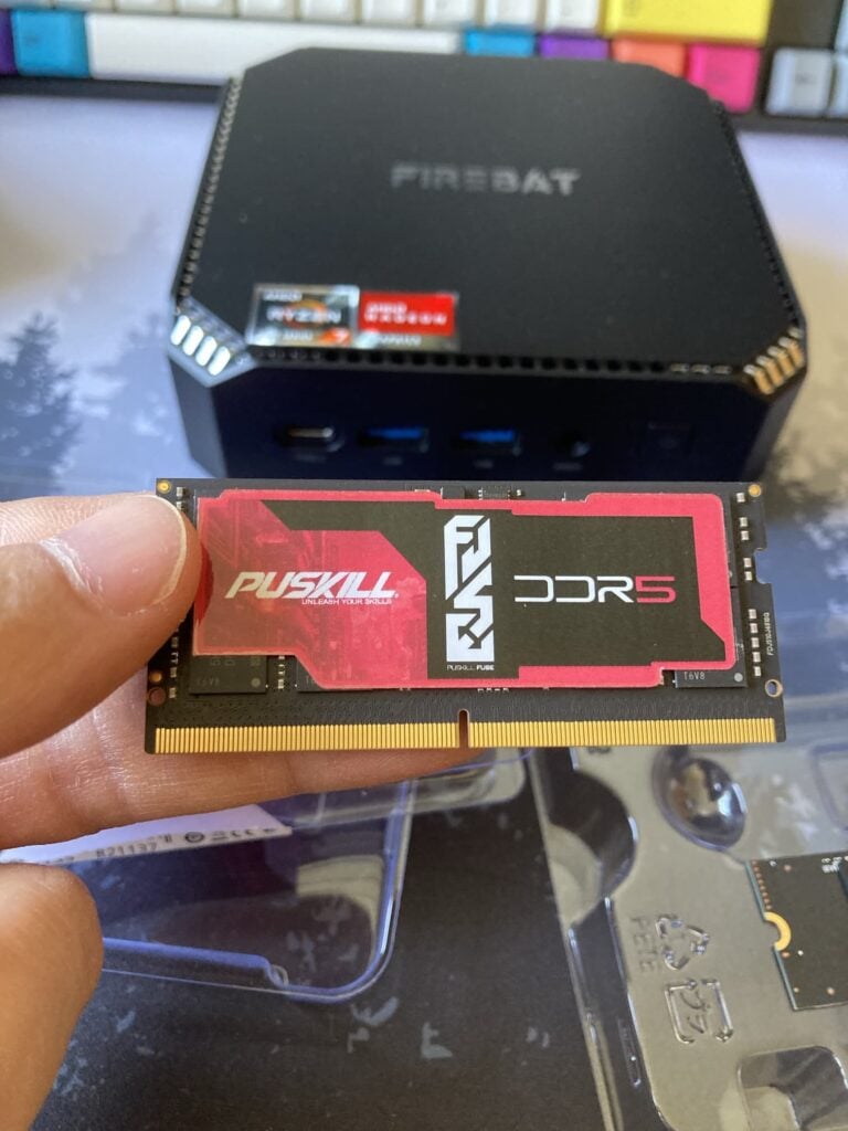 Memoria RAM de PUSKILL DDR5 16GB a 4800MHz para el Firebat A6