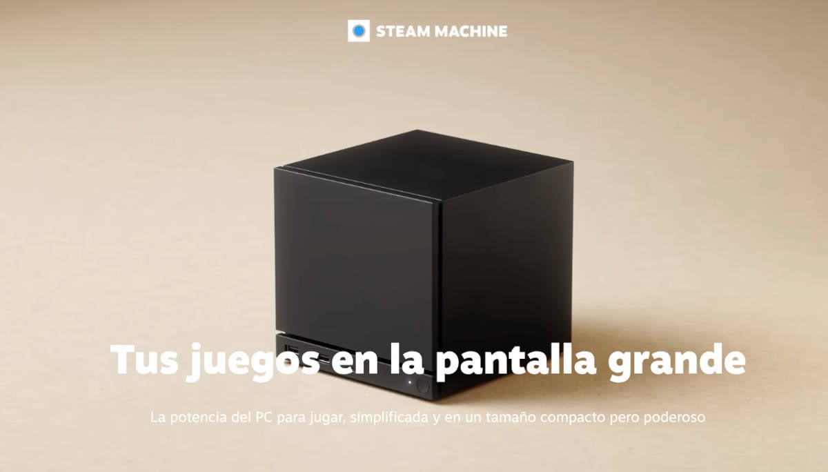 Steam Machine de Valve para gaming en Linux.