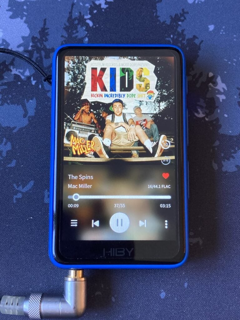 Portada de disco en Hiby R1