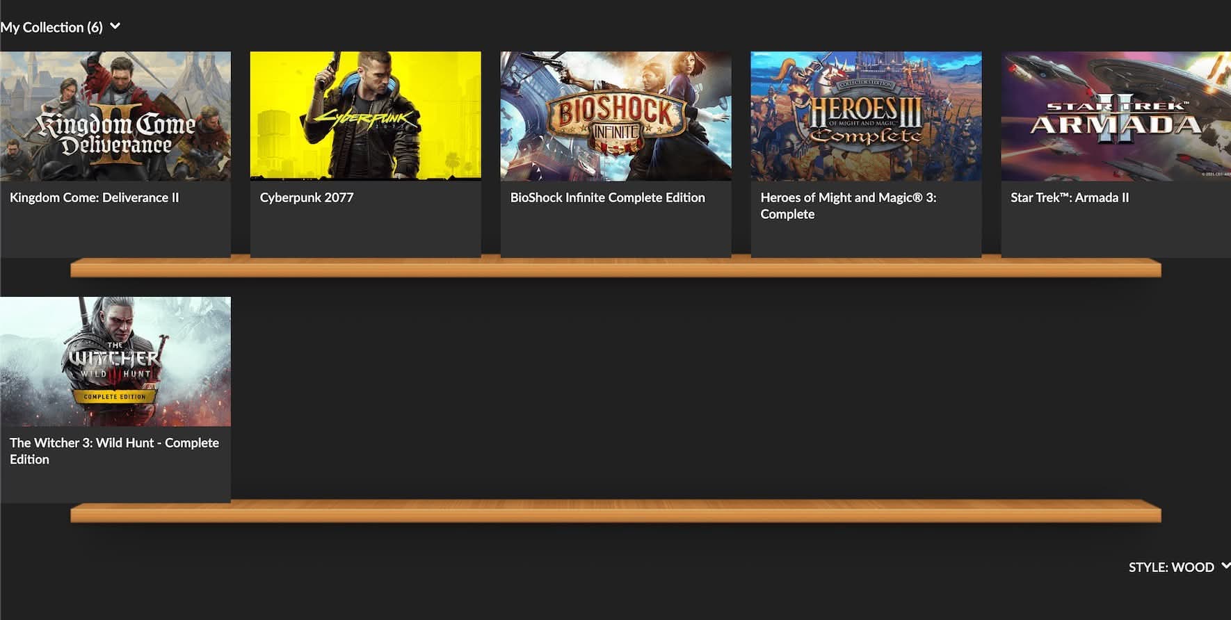 Mis videojuegos en GOG
